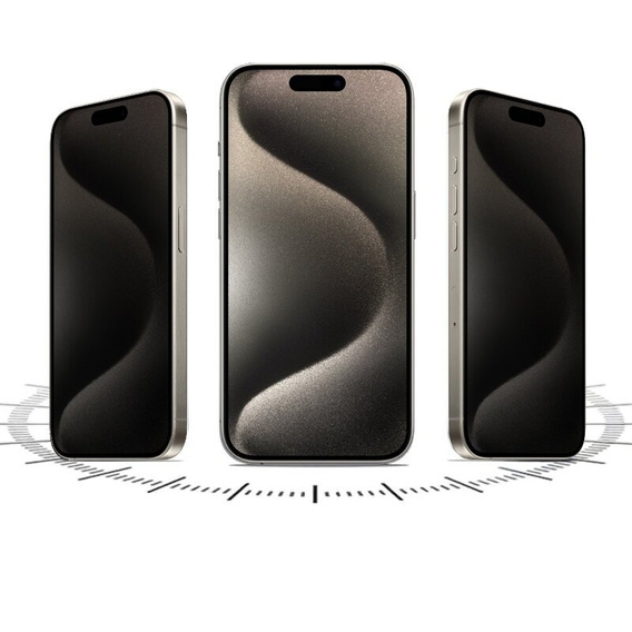 2 x Плівка для захисту iPhone 15, антишпигунський гідрогель ERBORD