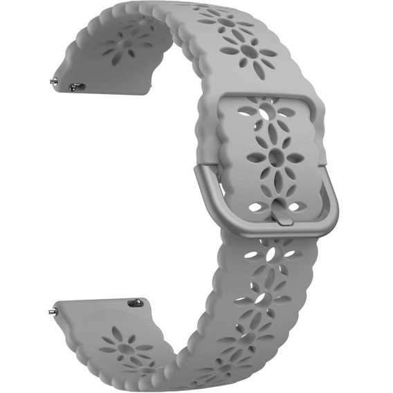 Силиконовый ремешок 20mm Soft Hollowed-out, Grey