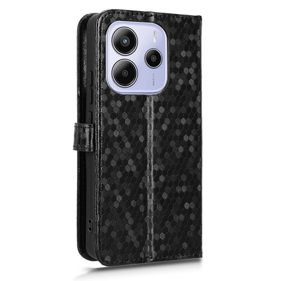 Флип-кейс для Xiaomi Redmi Note 14 4G, Wallet Rhombus, чёрный