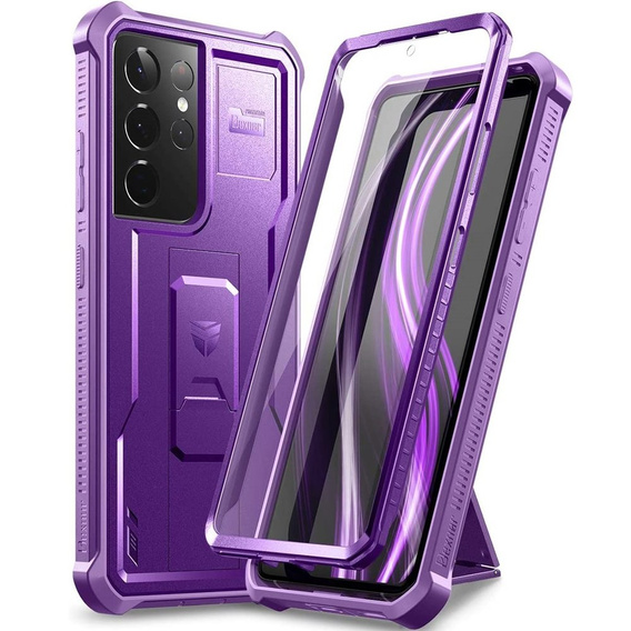 Бронированный чехол для Samsung Galaxy S21 Ultra, Dexnor Full Body, фиолетовый