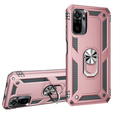 Броньований Чoхол до Xiaomi Redmi Note 10/10S, Nox Case Ring, рожевий rose gold