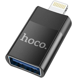 Адептер HOCO - USB-C TYPE-C на Lightning, Black