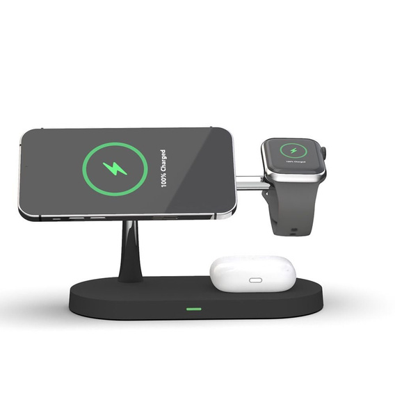 ERBORD 3в1 Бездротовий індуктивний зарядний пристрій з MagSafe для iPhone Apple Watch AirPods
