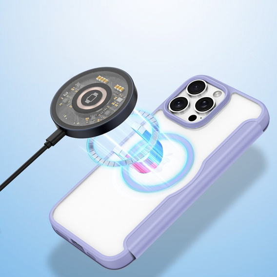 Чoхол Dux Ducis до iPhone 16 Pro, Skin X Pro, MagSafe, фіолетовий