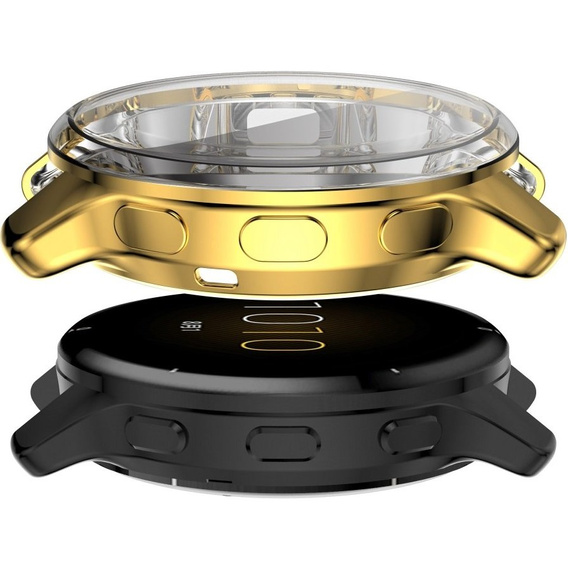Чехол 2в1 с защитой экрана для часов Garmin Venu 2 Plus, Gold