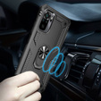 Броньований Чoхол до Xiaomi Redmi Note 10/10S, Nox Case Ring, чорний