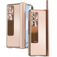Чехол со стеклом для Samsung Galaxy Z Fold 4 5G, Premium Alloy, Gold