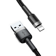 BASEUS Cafule Кабель Lightning 2A 3M - Grey/Black