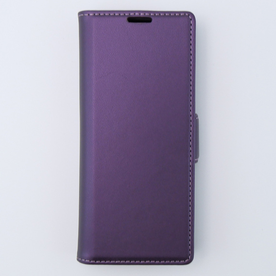 Чехол для Samsung Galaxy Z Fold 5 5G, ERBORD Glossy Litchi, кошелек с клапаном, фиолетовый