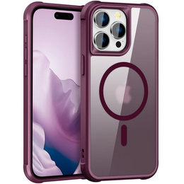 Магнітний чохол Magsafe для iPhone 15 Pro Max, бордовий