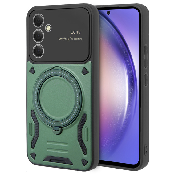 Броньований чохол для Samsung Galaxy A54 5G, CamShield MagSafe, зелений