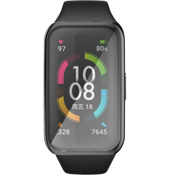 Чехол 2в1 с защитой экрана для часов Huawei Band 6/7, Black