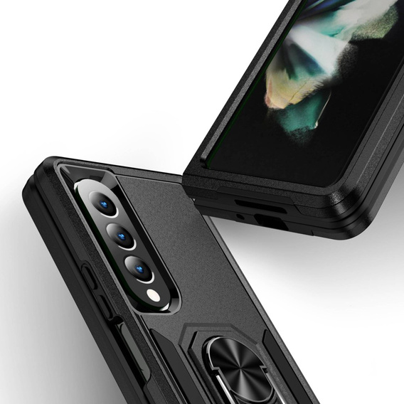 Бронированный Чехол до do Samsung Galaxy Z Fold 4 5G, Nox Case Ring, чёрный
