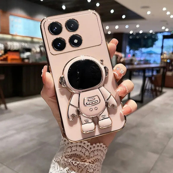 Чехол до Xiaomi Poco F6 Pro, Astronaut, розовый