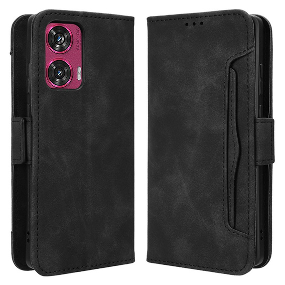 Откидной чехол для Motorola Edge 50 Fusion 5G, Card Slot, чёрный