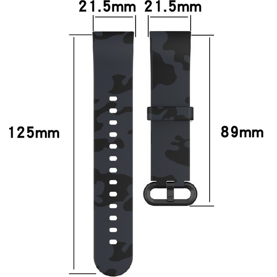 Силиконовый ремешок для Xiaomi Mi Watch Lite, Camouflage Grey