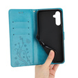 Откидной чехол для Samsung Galaxy A55 5G, Wallet, Butterfly, фиолетовый