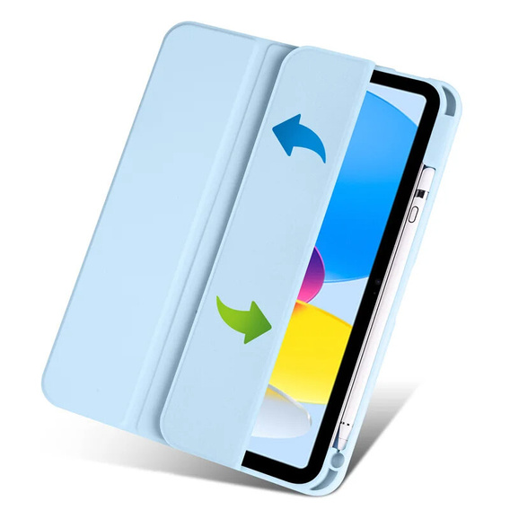 Чехол для iPad 10.9 2022 10 Gen, Smartcase Hybrid, с местом для стилуса, синий