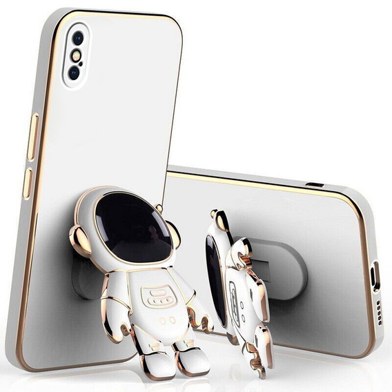 Чoхол до iPhone X / XS, Astronaut, білий