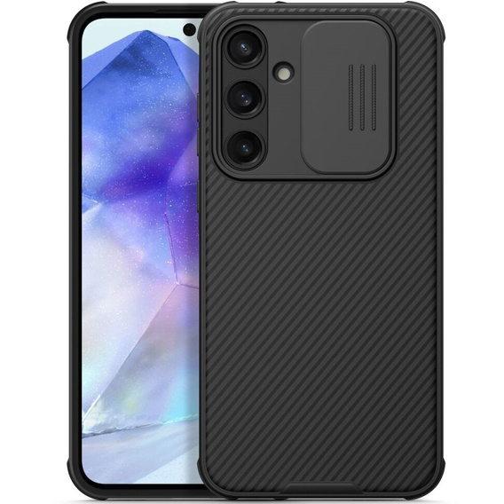 Чохол для Samsung Galaxy A55 5G, броньований Nillkin, CamShield Pro, чорний
