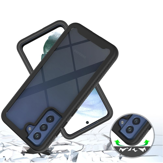 Чехол для Samsung Galaxy S21 FE, Shockproof, с пленкой, синий