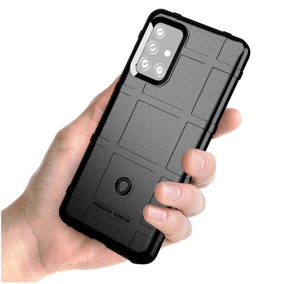 Чехол до Samsung Galaxy A72 5G, Rugged Shield, чёрный