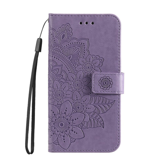 Чохол-книжка для Samsung Galaxy A13 4G, Mandala Flower, фіолетовий