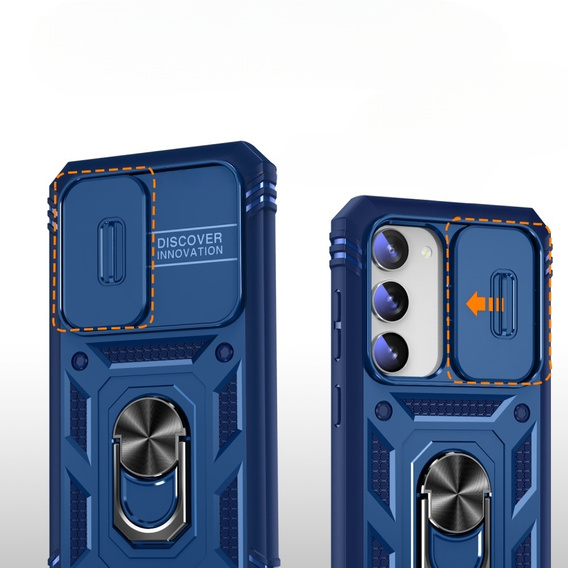 Чохол NOX Camera Slide Samsung Galaxy S23 Plus, CamShield Slide, синій