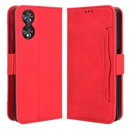 Футляр з клапаном для TCL 40 NxtPaper, Card Slot, червоний