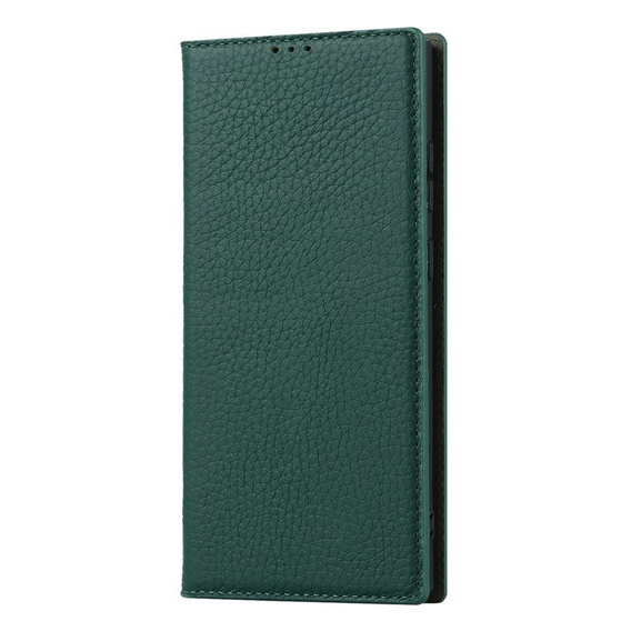 Шкіряний чохол для Samsung Galaxy S23 Plus, ERBORD Grain Leather, зелена