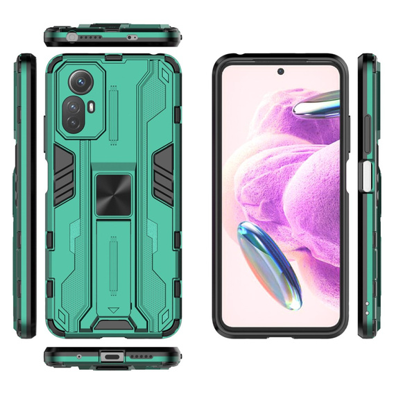 Чoхол до Xiaomi Redmi Note 12S 4G, Military kickstand, зелений