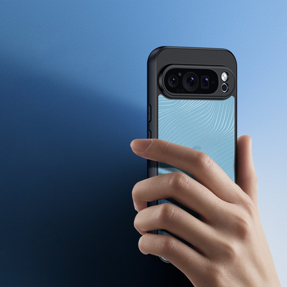 Чохол DuxDucis для Google Pixel 9 Pro XL, Aimo case, прозорий / чорний