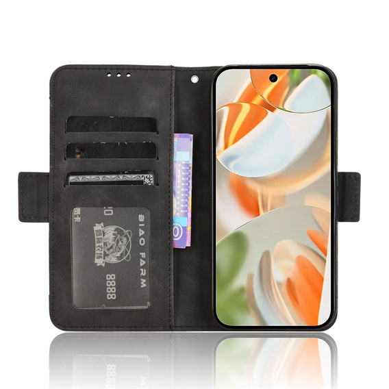 Футляр з клапаном для Google Pixel 9 / Google Pixel 9 Pro, Card Slot, чорний