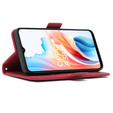 Откидной чехол для Oppo A38 4G / Oppo A18 4G, Card Slot, красный