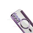 Чохол-книжка для Samsung Galaxy S22 5G, RFID Wallet MagSafe CamShield, фіолетовий