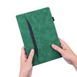 Чехол для Samsung Galaxy Tab S10 FE+ Plus, Classic, с местом для стилуса, зелёный
