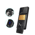Броньований чохол для Motorola Edge 30 Fusion 5G, Camera Slide Card Slot, чорний
