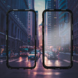 Скляний чохол з магнітною кришкою для iPhone XS Max-Black