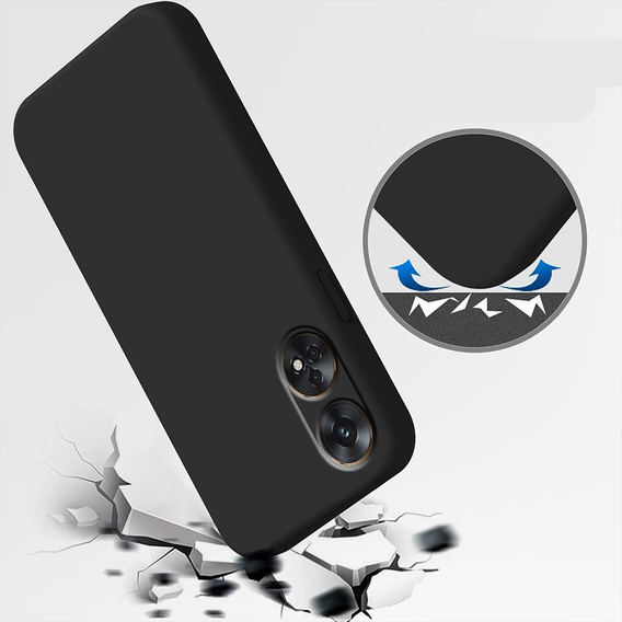 Чехол до Oppo Reno8 T, Silicone Lite, чёрный