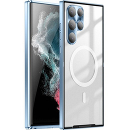 Захисний чохол для камери Samsung Galaxy S22 Ultra, CamShield MagSafe, прозорий / синій