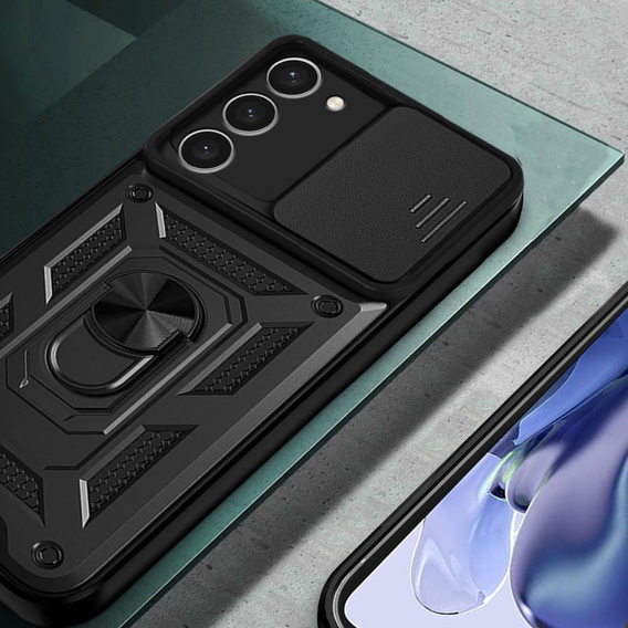 Чохол NOX Camera Slide Samsung Galaxy S23 Plus, CamShield Slide, чорний