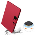Чехол для Lenovo Tab M10 Plus 10.6 Gen 3, с клапаном, animal, красный