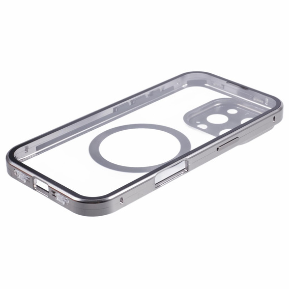 Магнітний чохол Dual Glass MagSafe для iPhone 16 Pro Max, титан