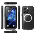 Водонепроникний чохол IP68 для iPhone 16 Pro, SHELLBOX MagSafe, чорний