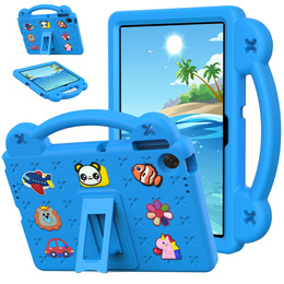 Детский чехол для Lenovo Tab TB311FU, Cute Patterns, с подставкой, синий