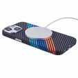 Чохол для iPhone 13, Carbon Fiber MagSafe, темно-синій