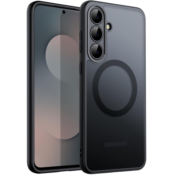 Чехол для Samsung Galaxy S25 FE, для MagSafe, ERBORD Matt Case, чёрный