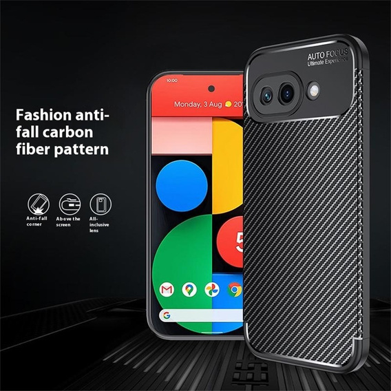 Чехол до Xiaomi Poco F7 Pro, Carbon, чёрный