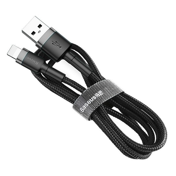 BASEUS Cafule Кабель Lightning 2.4A 0.5M - Black/Red