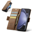 CASE фліп-чохол для Samsung Galaxy Z Fold6 5G, Litchi Wallet, коричневий